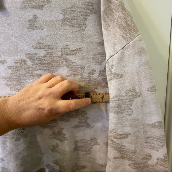 Athleta Tan Camouflage Crewneck Hoodie - Picture 8 of 9